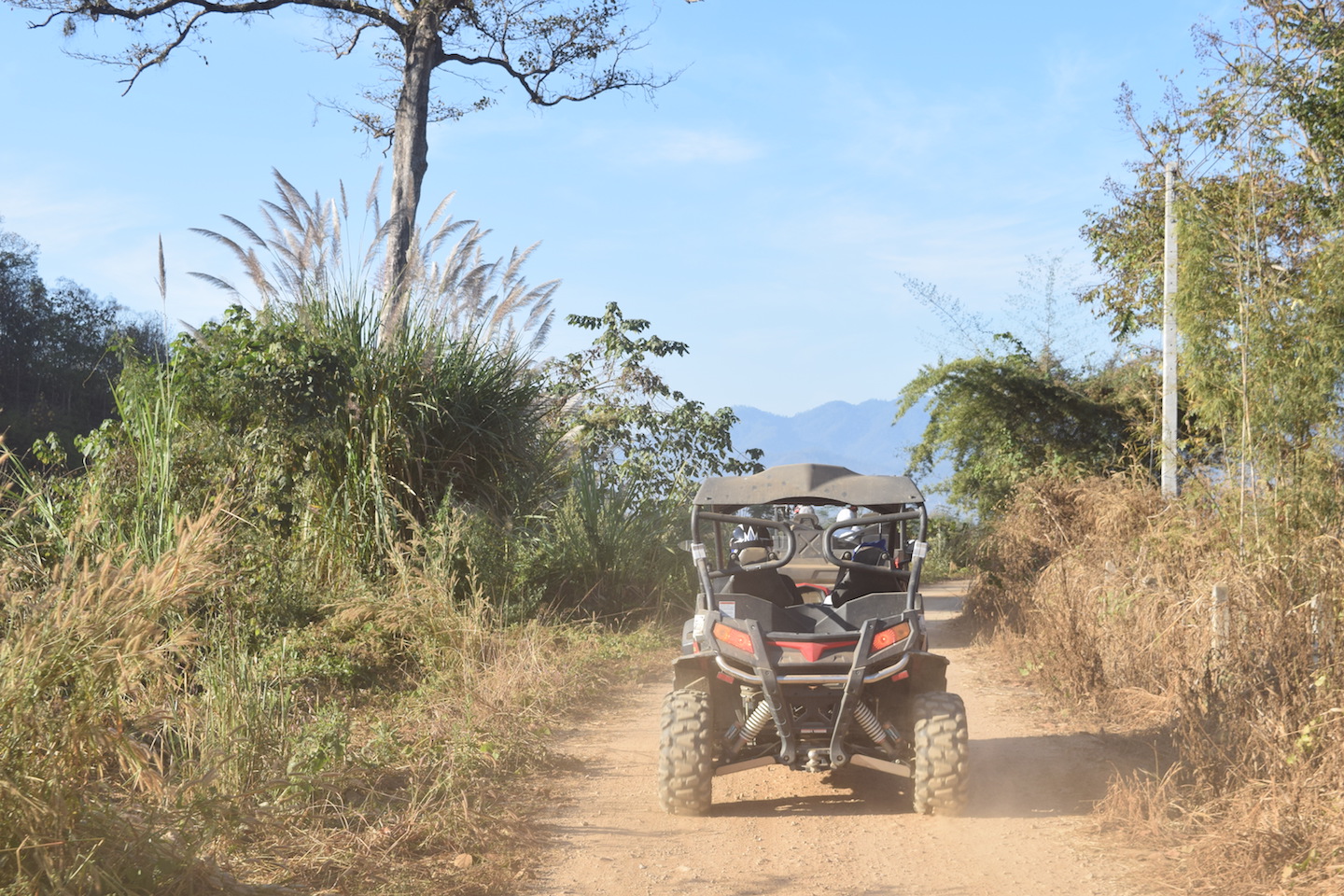 Krit's father on a morning ATV expedition in Pai